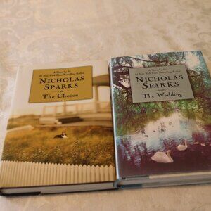 Nicholas Sparks Set of 2 Hardback Books:  The Choice and The Wedding